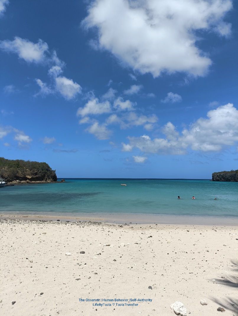 Overlooking the sea, and beautiful beach in the sun